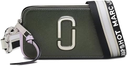 Marc Jacobs The Croc-Embossed Chain Snapshot Black One Size